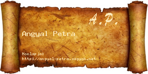 Angyal Petra névjegykártya